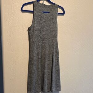 Athleta Gray Textured Mini Dress